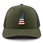 New Hampshire USA Patch Classic Snapback Trucker - Chowdaheadz