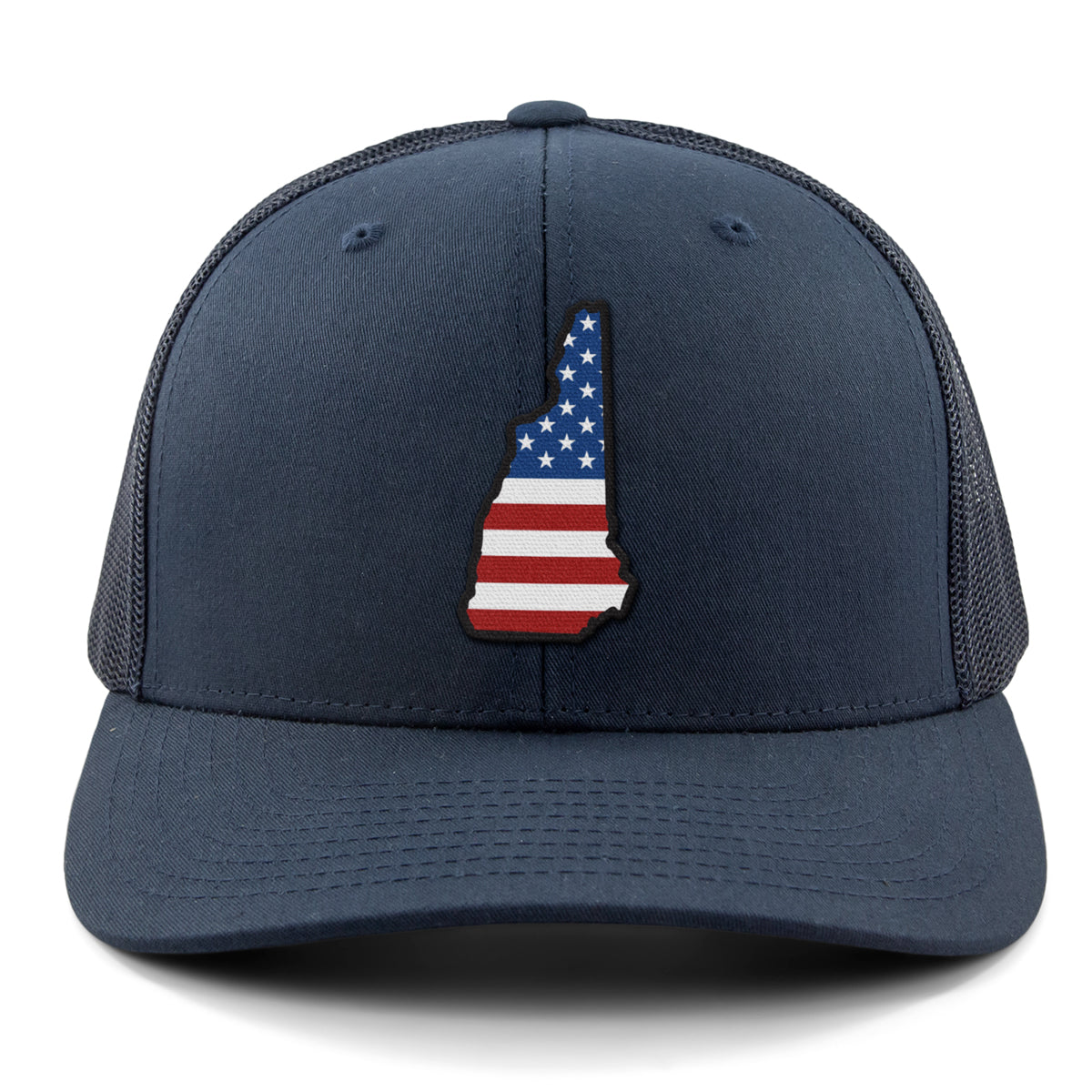 New Hampshire USA Patch Classic Snapback Trucker - Chowdaheadz