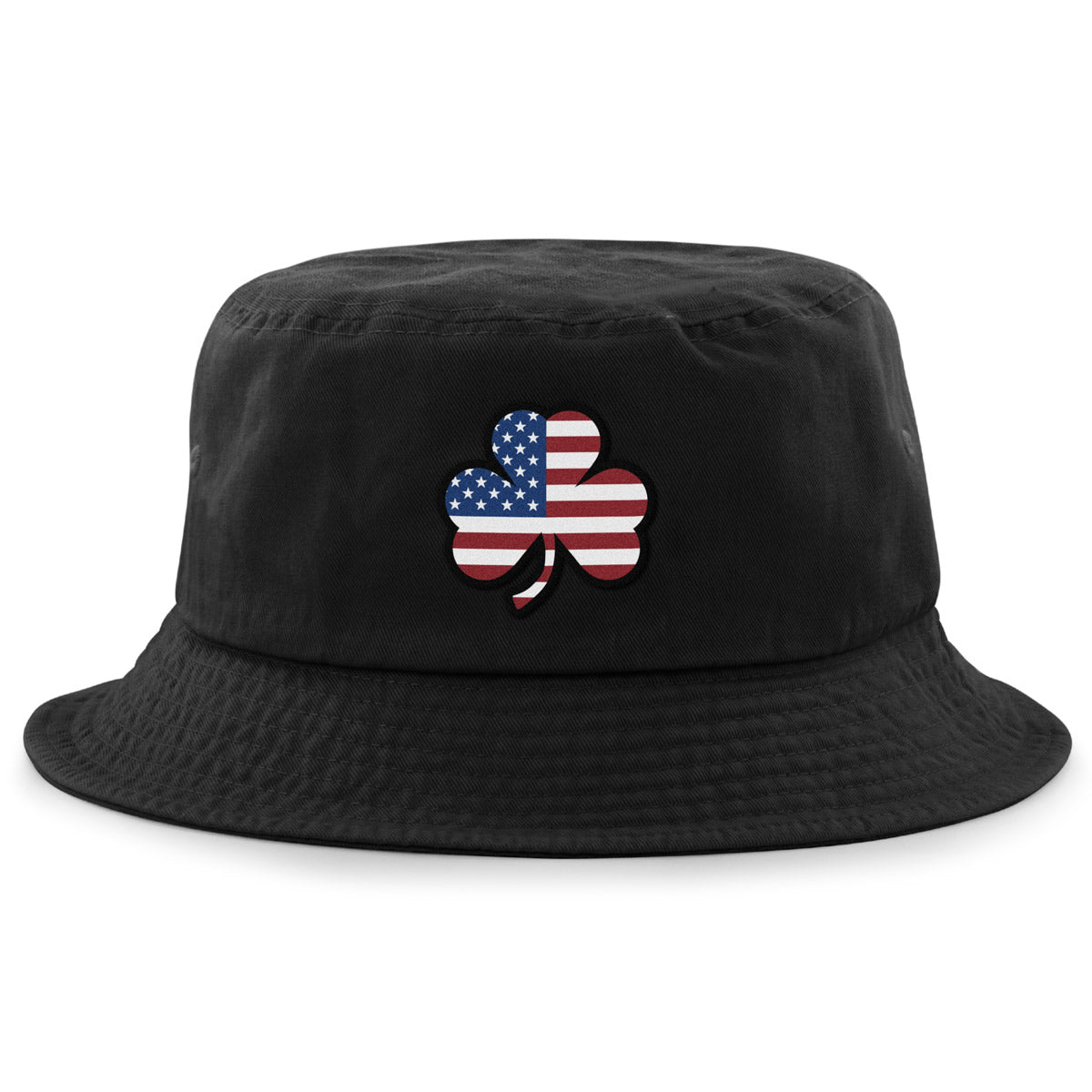 Shamrock Stars & Stripes bucket hat in alternate colorway — Irish American festival hat