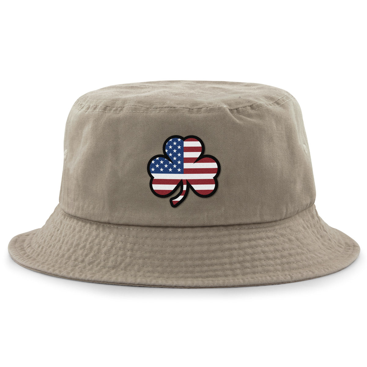 Shamrock Stars & Stripes bucket hat in alternate colorway — Irish American festival hat