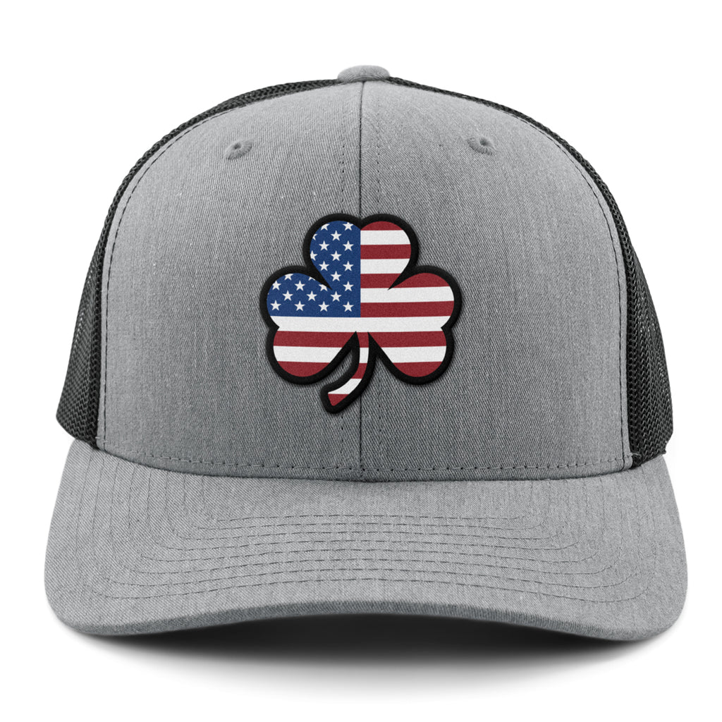 Shamrock Stars & Stripes snapback trucker in alternate colorway — Irish American trucker hat gift