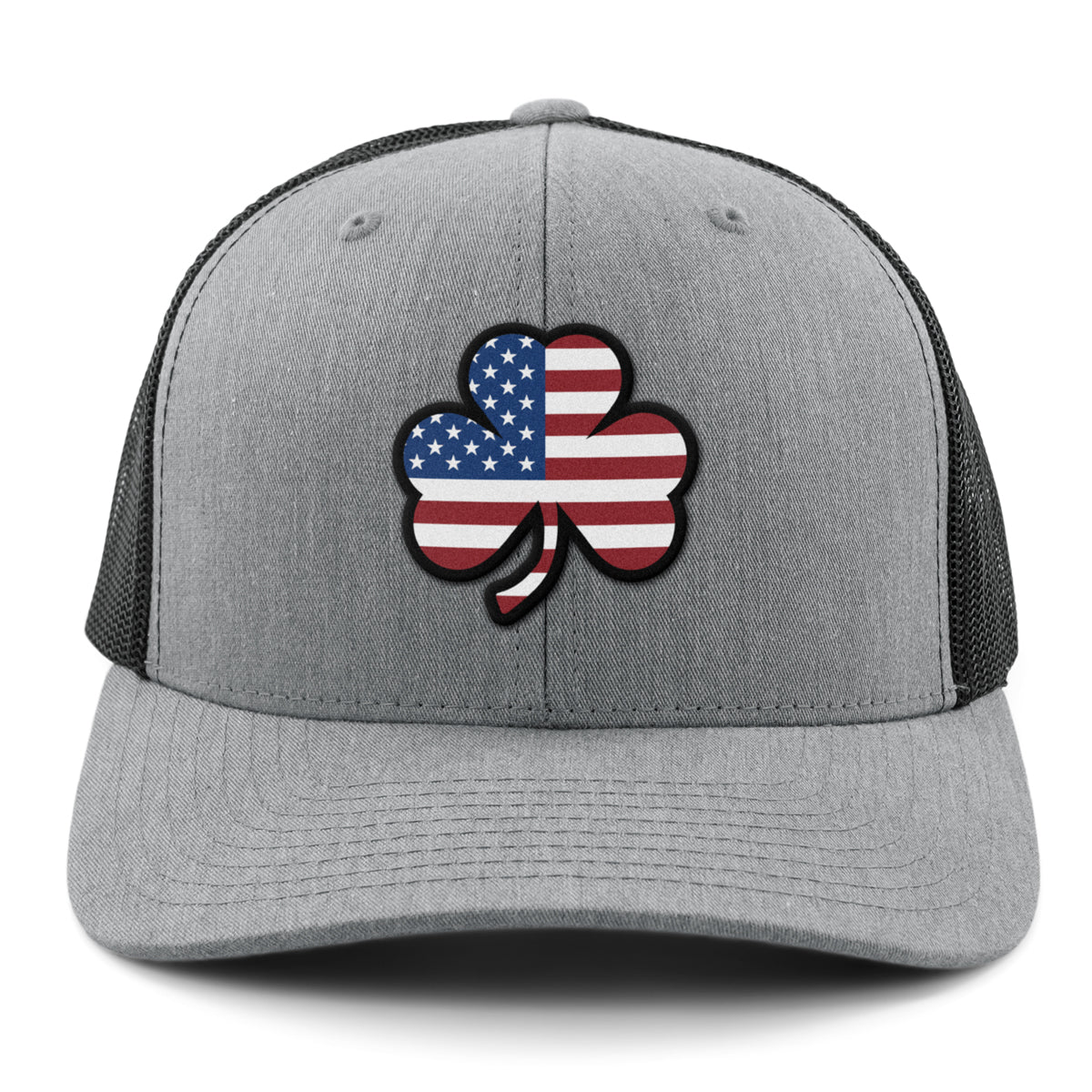 Shamrock Stars & Stripes snapback trucker in alternate colorway — Irish American trucker hat gift