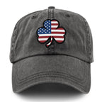 Shamrock Stars & Stripes Washed Dad Hat - Chowdaheadz