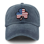 Shamrock Stars & Stripes Washed Dad Hat - Chowdaheadz