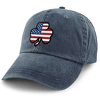 Shamrock Stars & Stripes Washed Dad Hat - Chowdaheadz