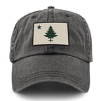 Vintage Maine Flag Washed Dad Hat - Chowdaheadz