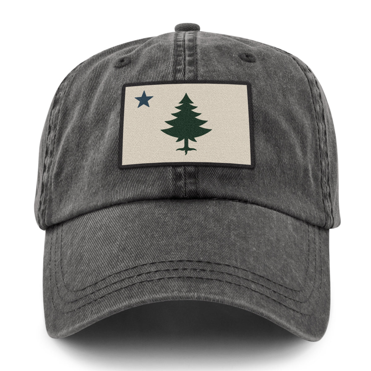 Vintage Maine Flag Washed Dad Hat - Chowdaheadz
