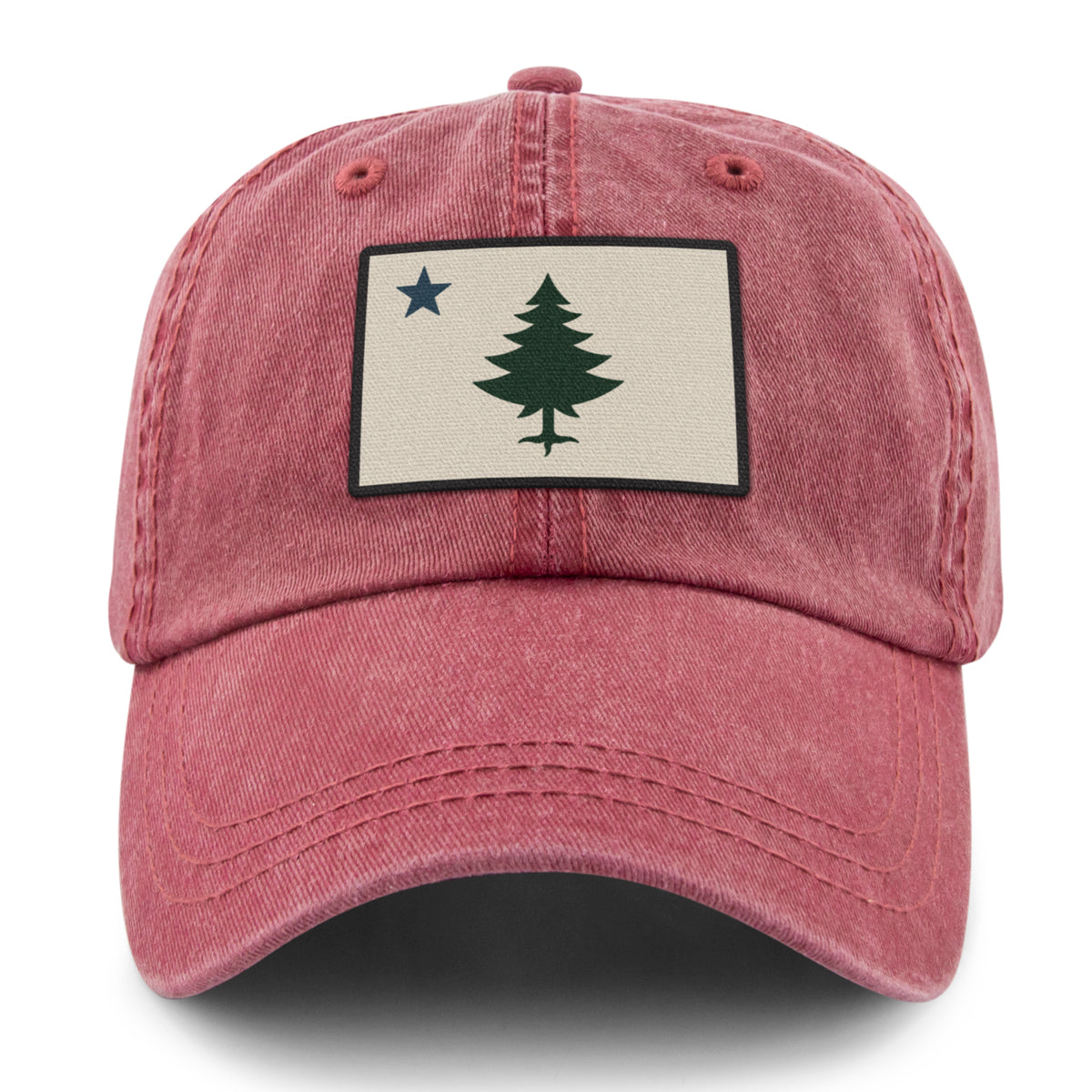 Vintage Maine Flag Washed Dad Hat - Chowdaheadz
