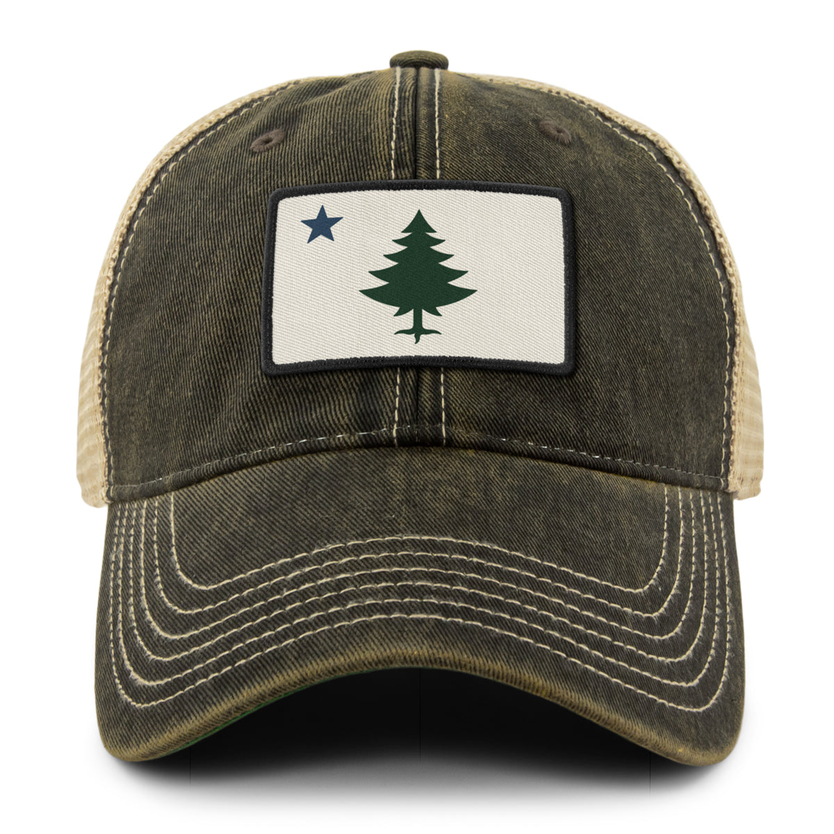 Vintage Maine Flag Dirty Water Trucker - Chowdaheadz