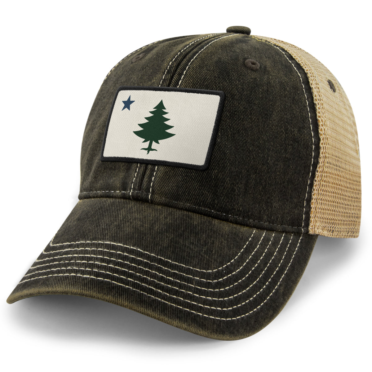 Vintage Maine Flag Dirty Water Trucker - Chowdaheadz