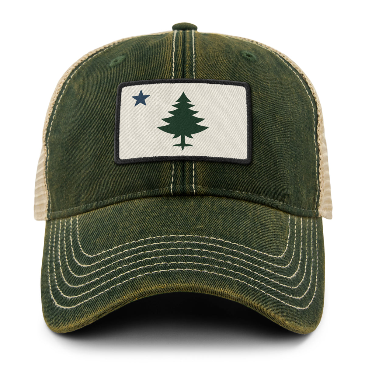 Vintage Maine Flag Dirty Water Trucker - Chowdaheadz