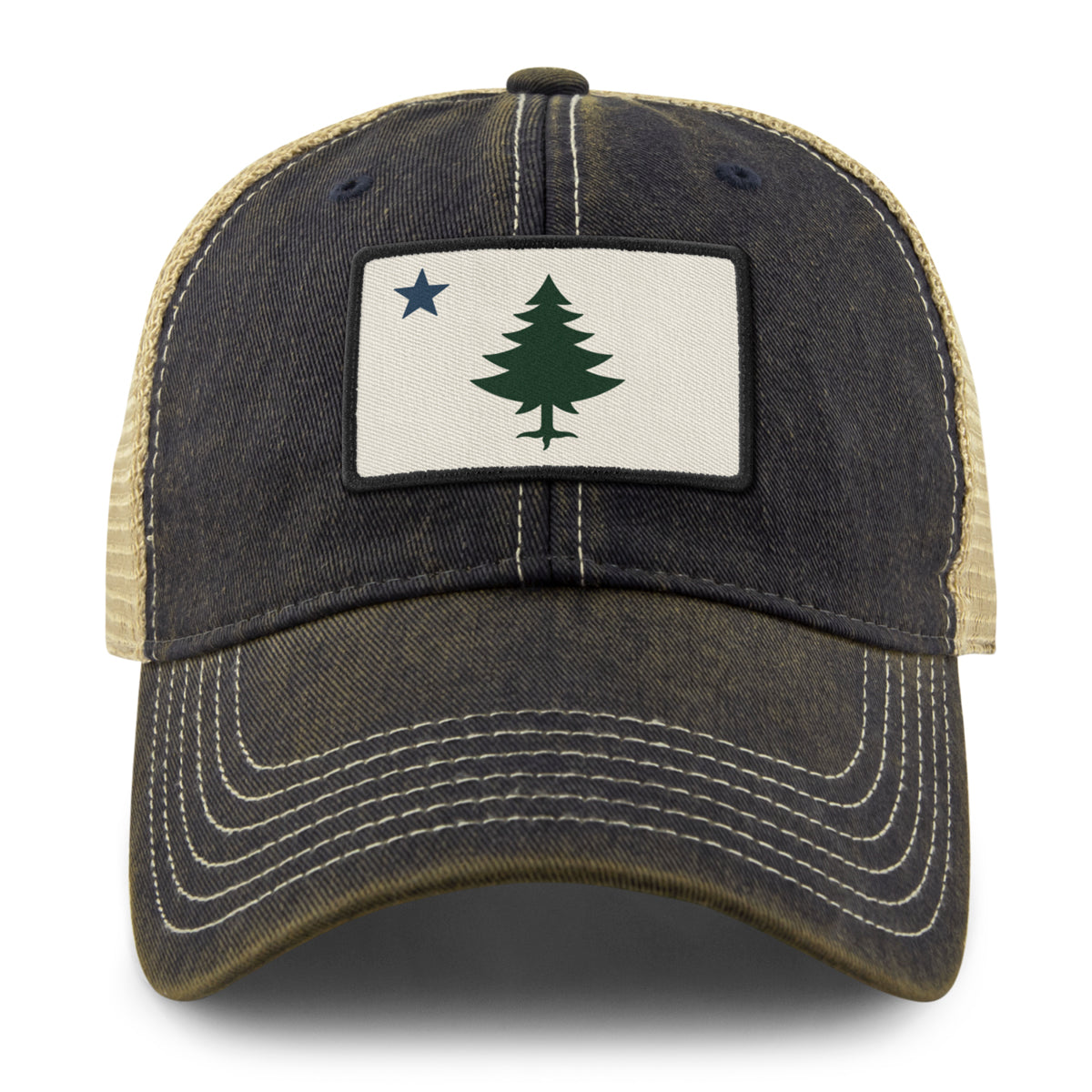 Vintage Maine Flag Dirty Water Trucker - Chowdaheadz