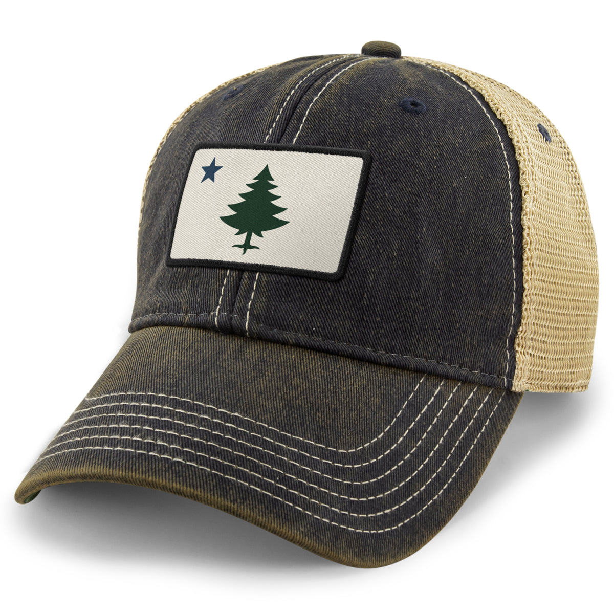 Vintage Maine Flag Dirty Water Trucker - Chowdaheadz