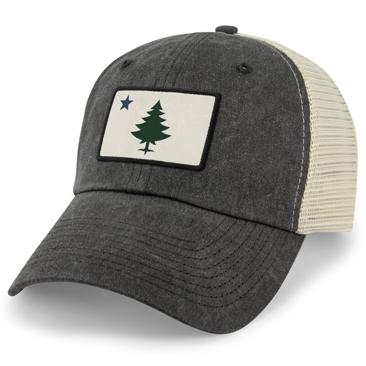 Vintage Maine Flag Relaxed Trucker - Chowdaheadz