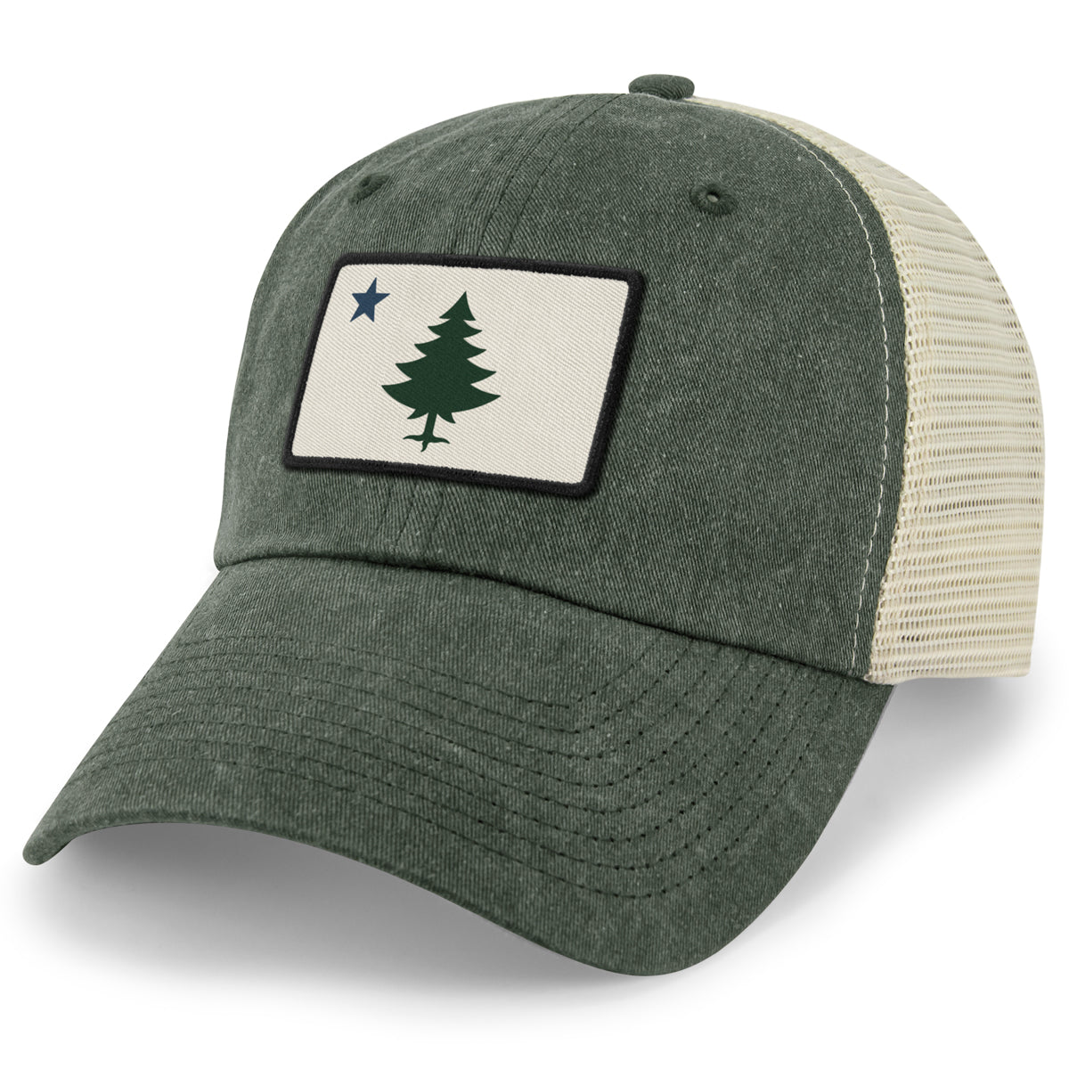 Vintage Maine Flag Relaxed Trucker - Chowdaheadz
