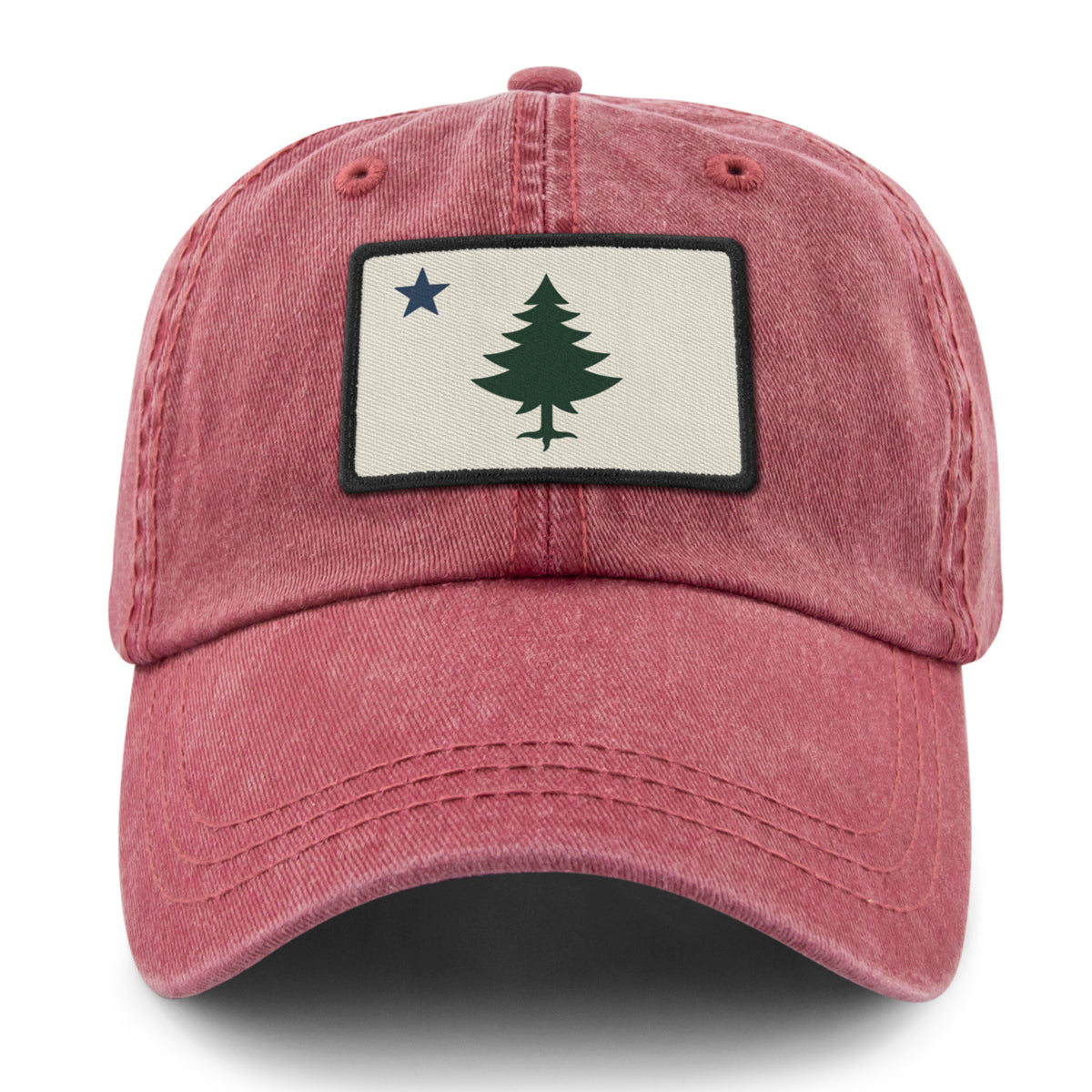 Vintage Maine Flag Washed Dad Hat - Chowdaheadz