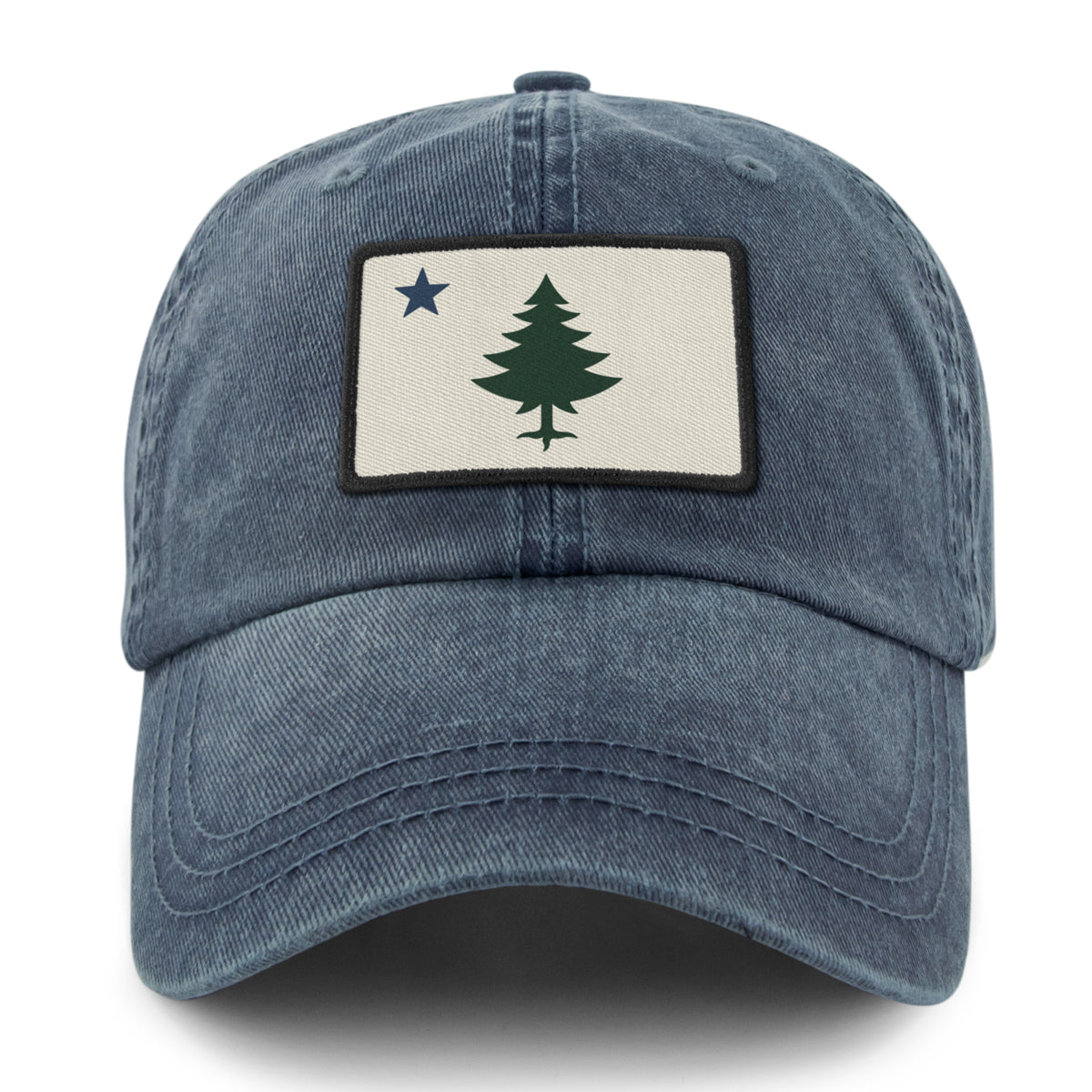 Vintage Maine Flag Washed Dad Hat - Chowdaheadz