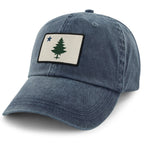 Vintage Maine Flag Washed Dad Hat - Chowdaheadz