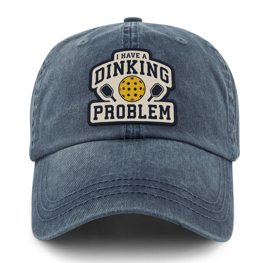 I Have a Dinking Problem Washed Dad Hat - Chowdaheadz