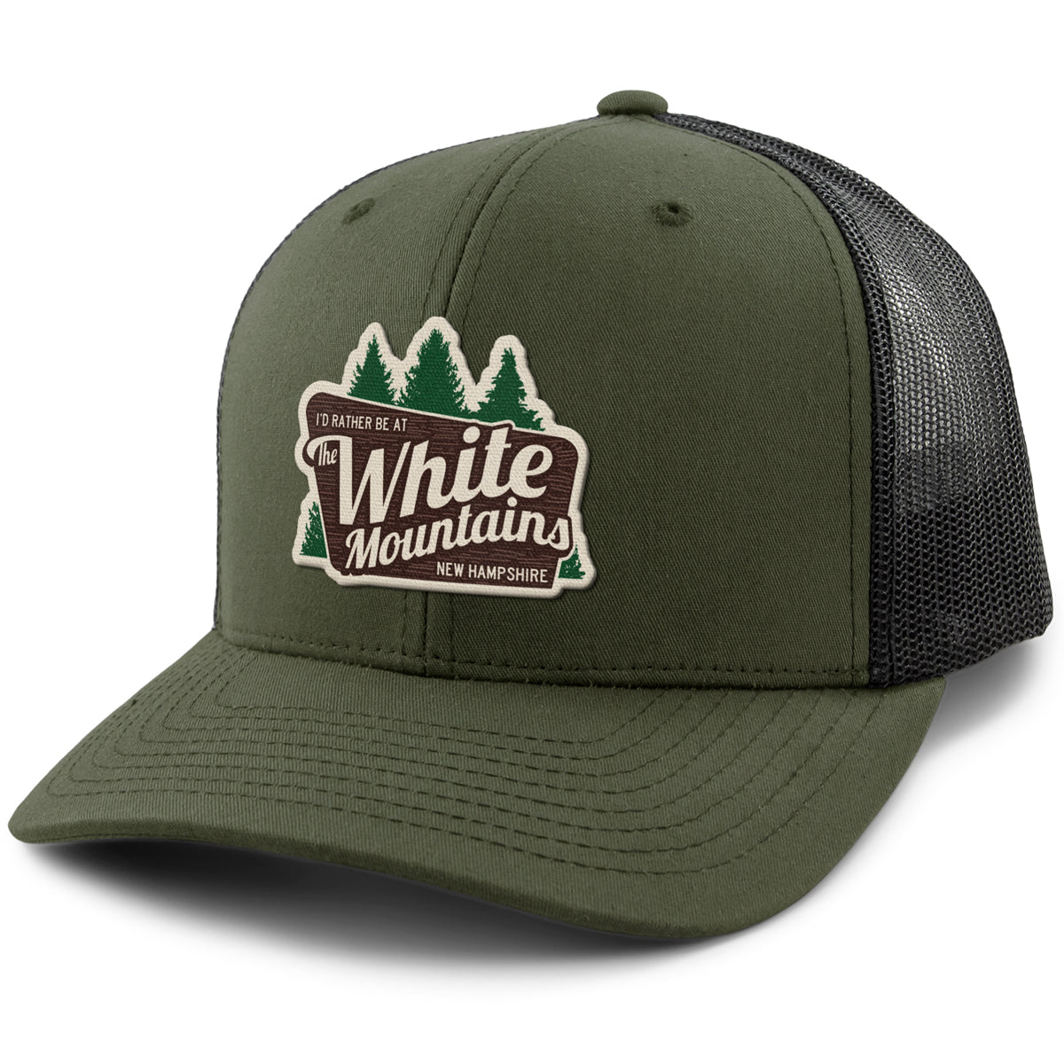 I'd Rather Be At The White Mountains Classic Snapback Trucker - Chowdaheadz