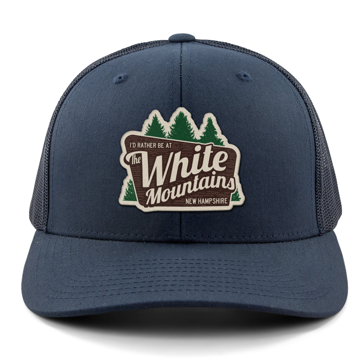 I'd Rather Be At The White Mountains Classic Snapback Trucker - Chowdaheadz