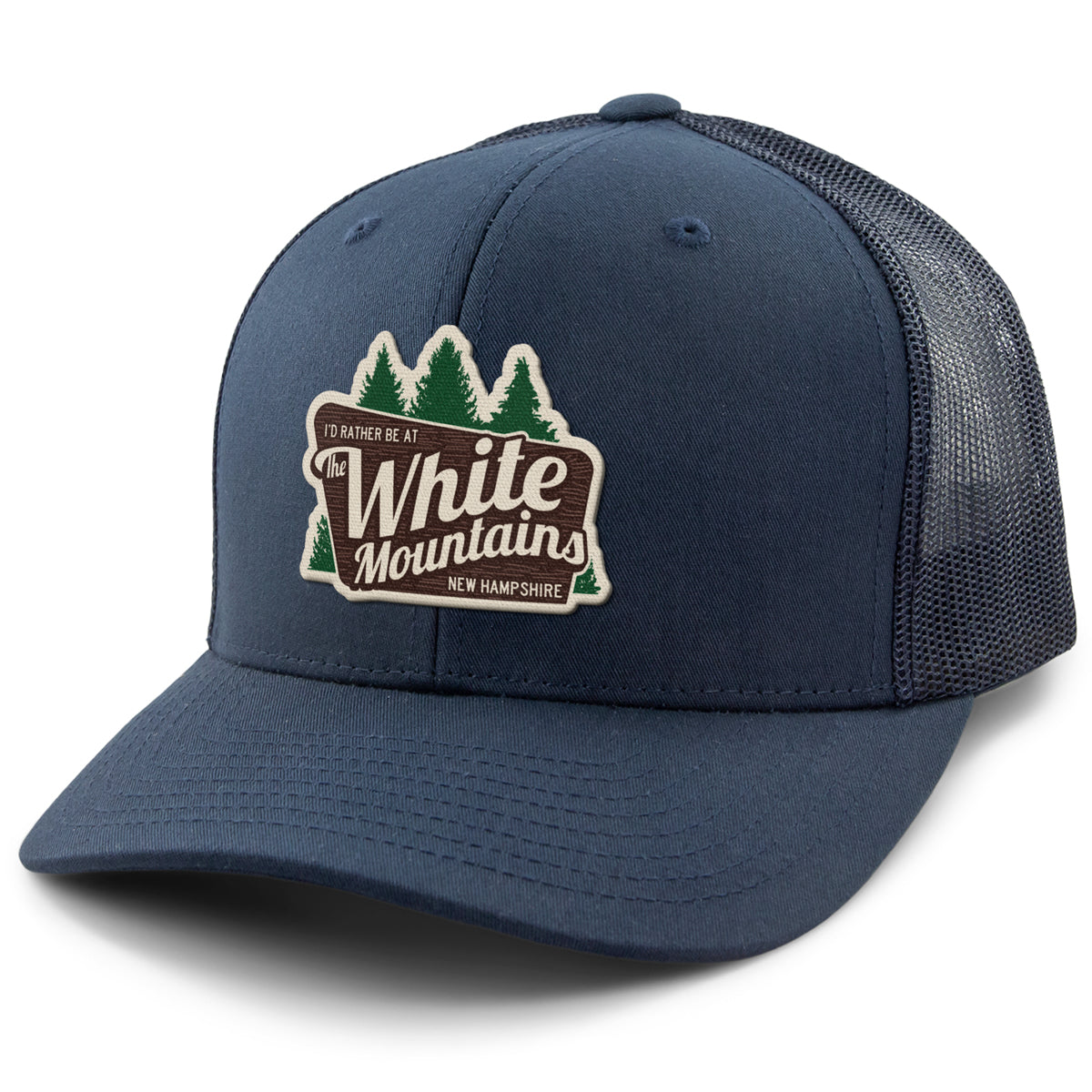 I'd Rather Be At The White Mountains Classic Snapback Trucker - Chowdaheadz