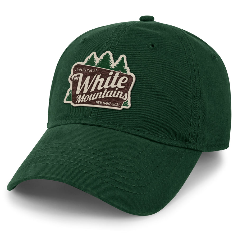 I'd Rather Be At The White Mountains Dad Hat - Chowdaheadz