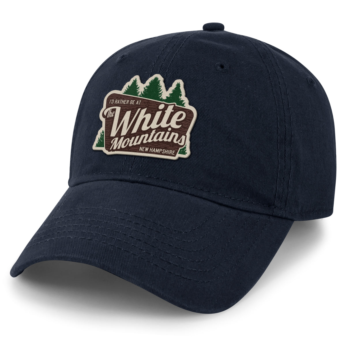 I'd Rather Be At The White Mountains Dad Hat - Chowdaheadz