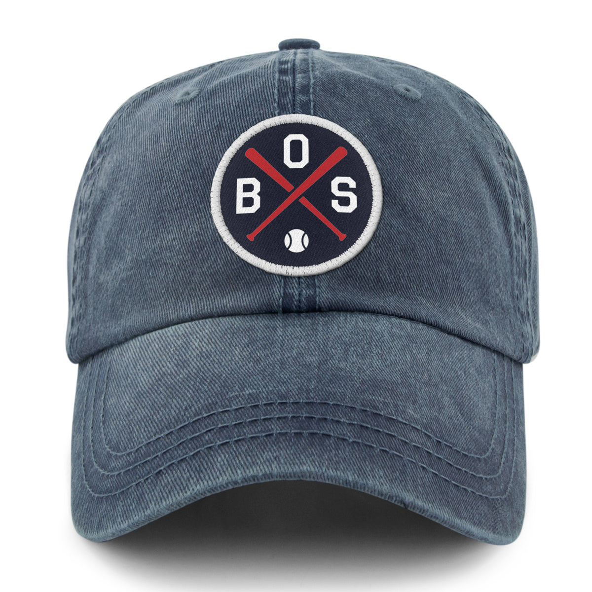 BOS Baseball Washed Dad Hat - Chowdaheadz
