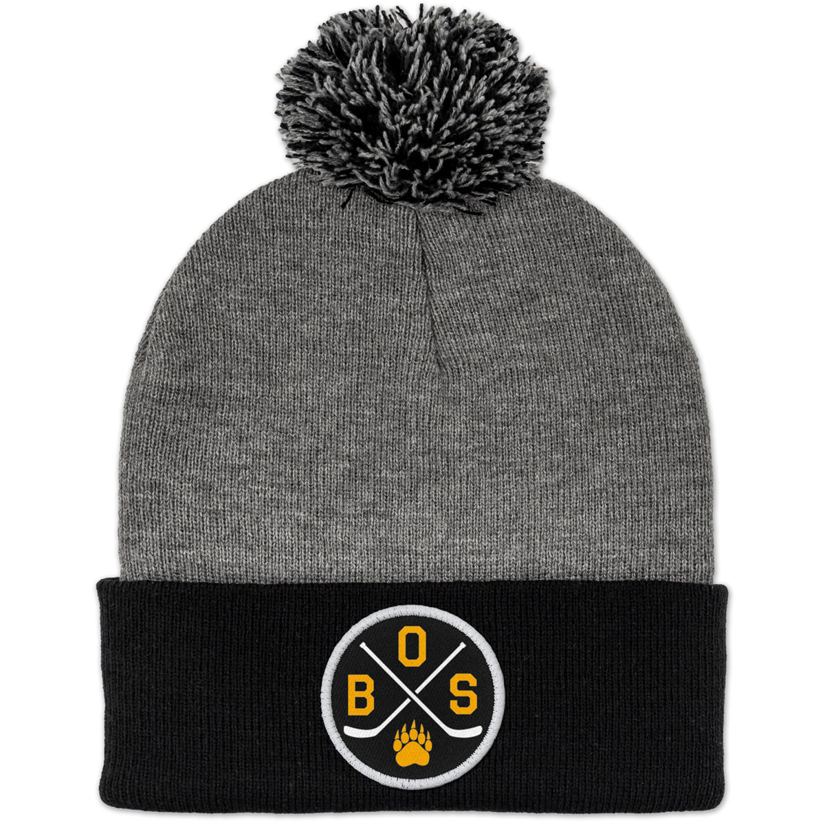 BOS Hockey Twill Patch Two Tone Knit - Chowdaheadz