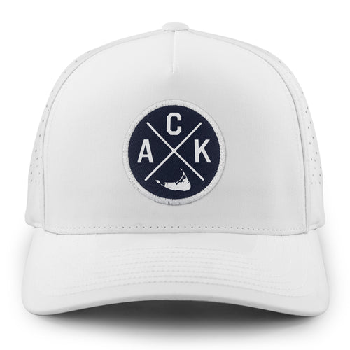 Nantucket ACK Circle Emblem Performance Hat - Chowdaheadz