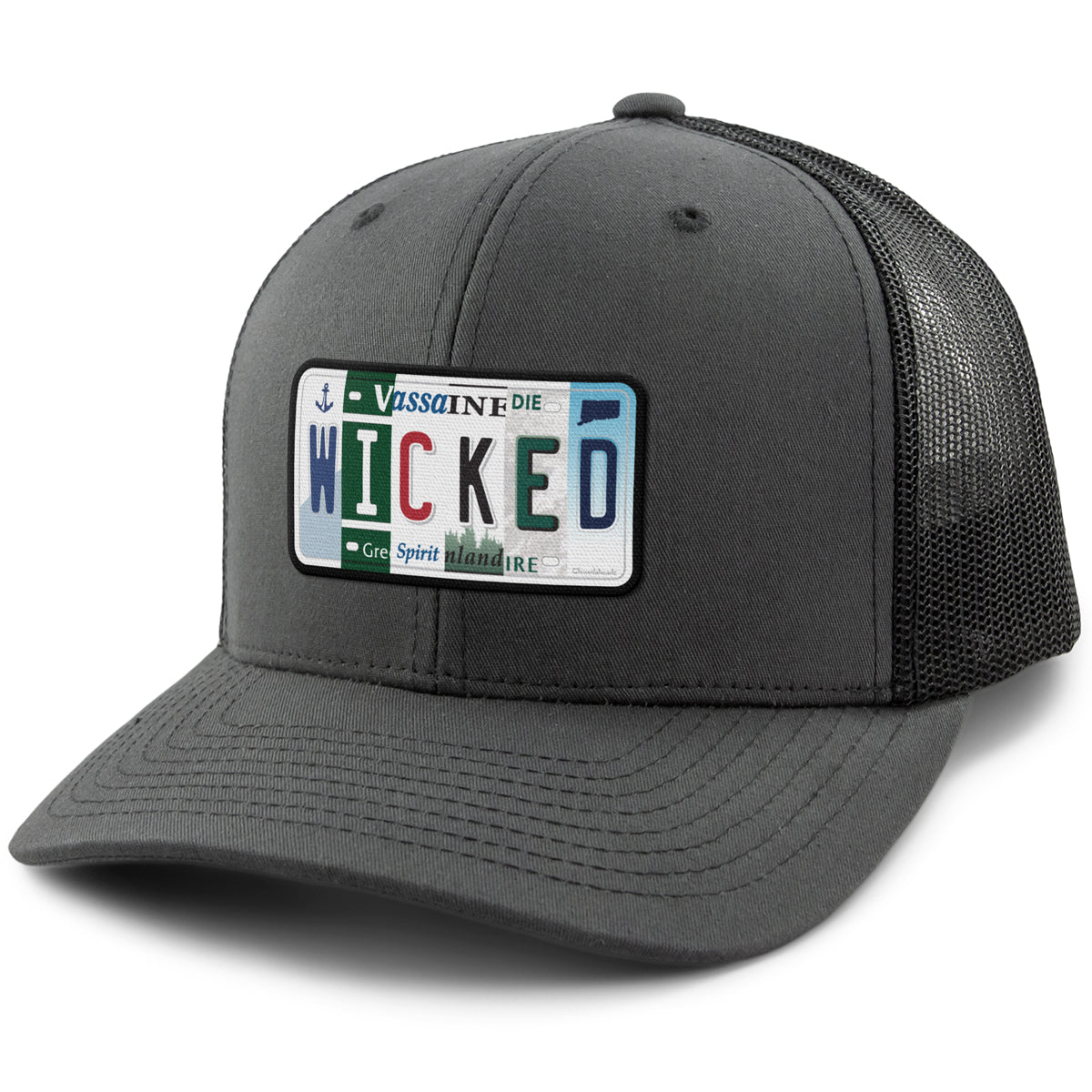 Wicked License Plate Classic Snapback Trucker - Chowdaheadz