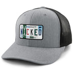 Wicked License Plate Classic Snapback Trucker - Chowdaheadz