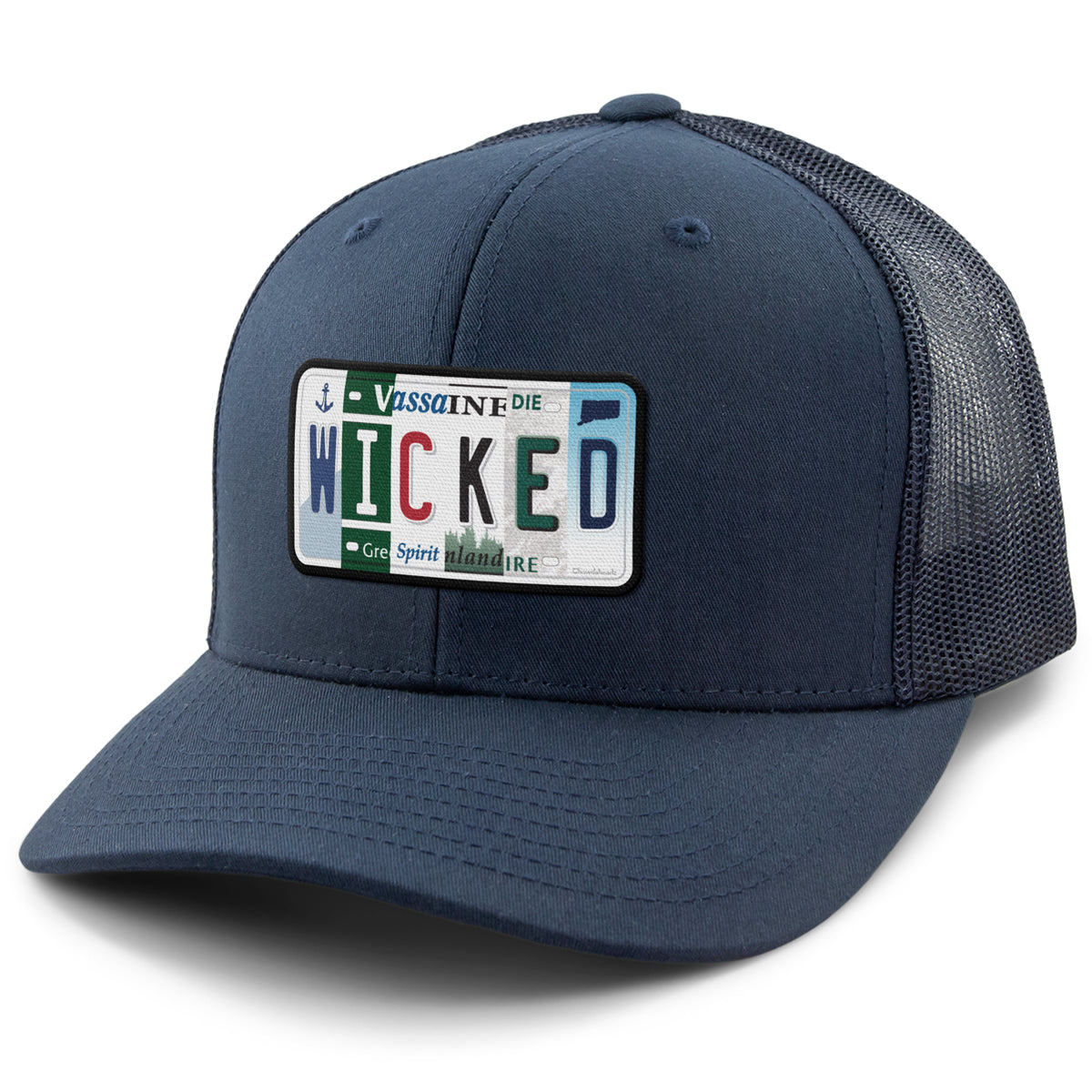 Wicked License Plate Classic Snapback Trucker - Chowdaheadz