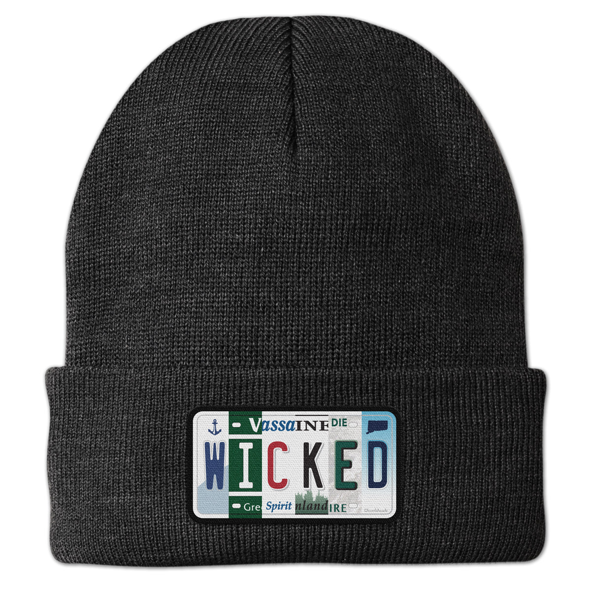 Wicked License Plate Cuff Knit - Chowdaheadz
