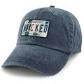 Wicked License Plate Washed Dad Hat - Chowdaheadz