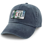 Wicked License Plate Washed Dad Hat - Chowdaheadz