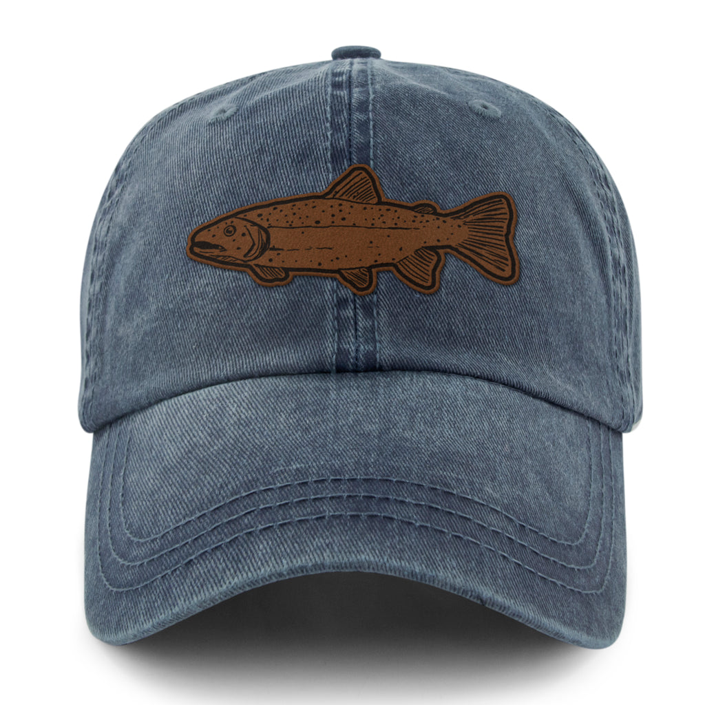 Rainbow Trout Washed Dad Hat - Chowdaheadz