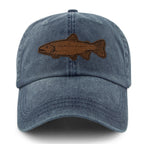 Rainbow Trout Washed Dad Hat - Chowdaheadz