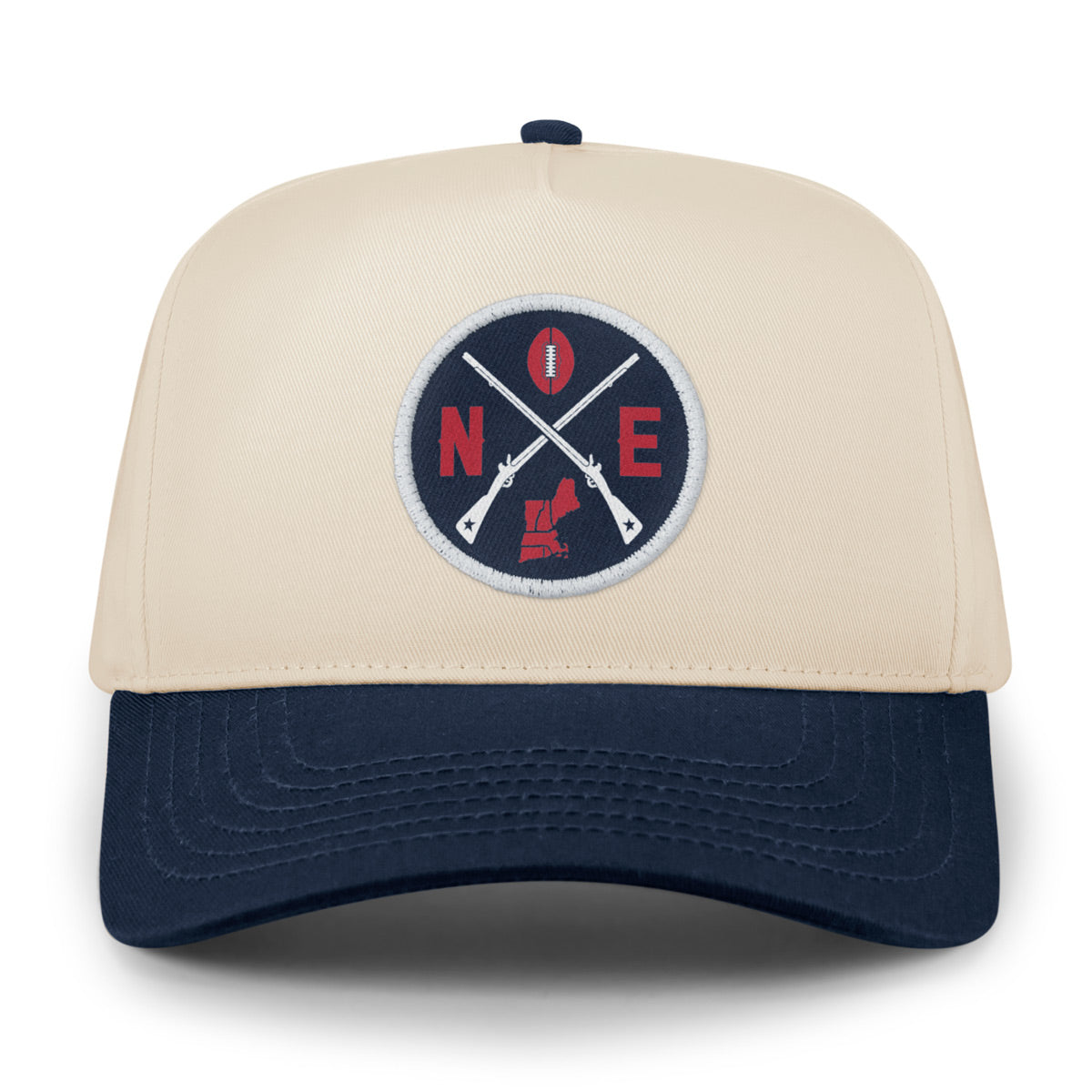 Boston B Skyline Leather Patch Retro Snapback Hat