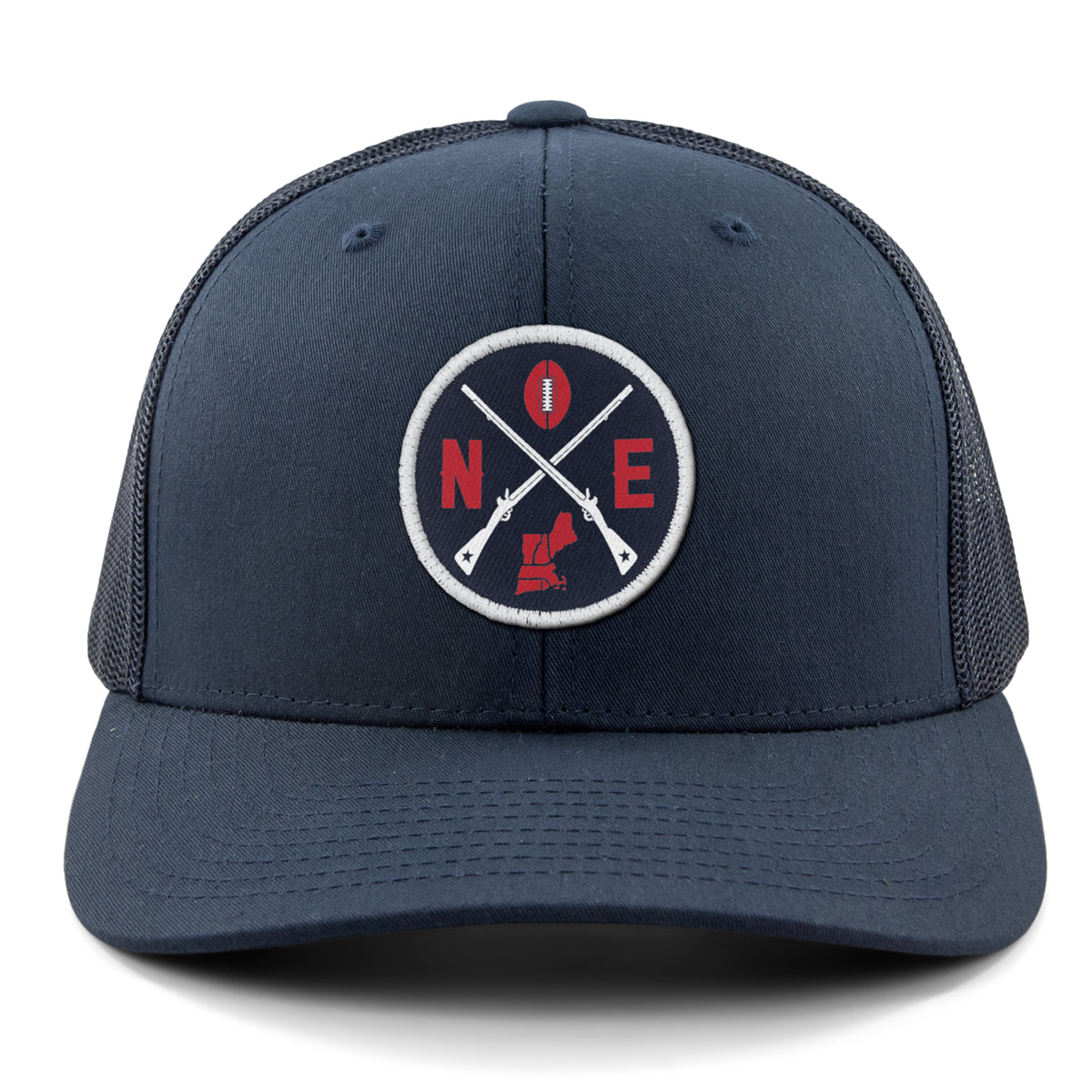 New England Football Emblem Classic Snapback Trucker - Chowdaheadz