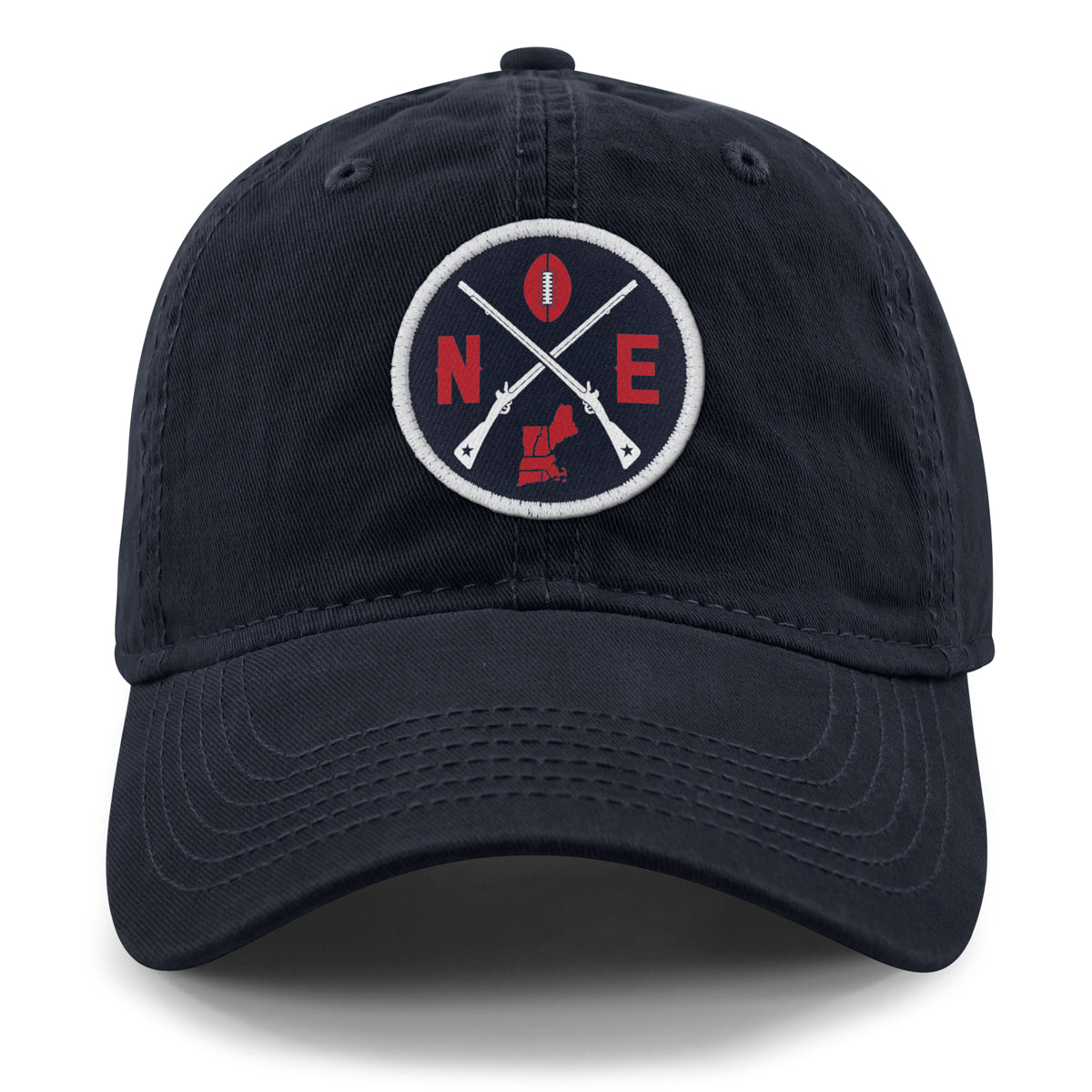 New England Football Emblem Dad Hat - Chowdaheadz