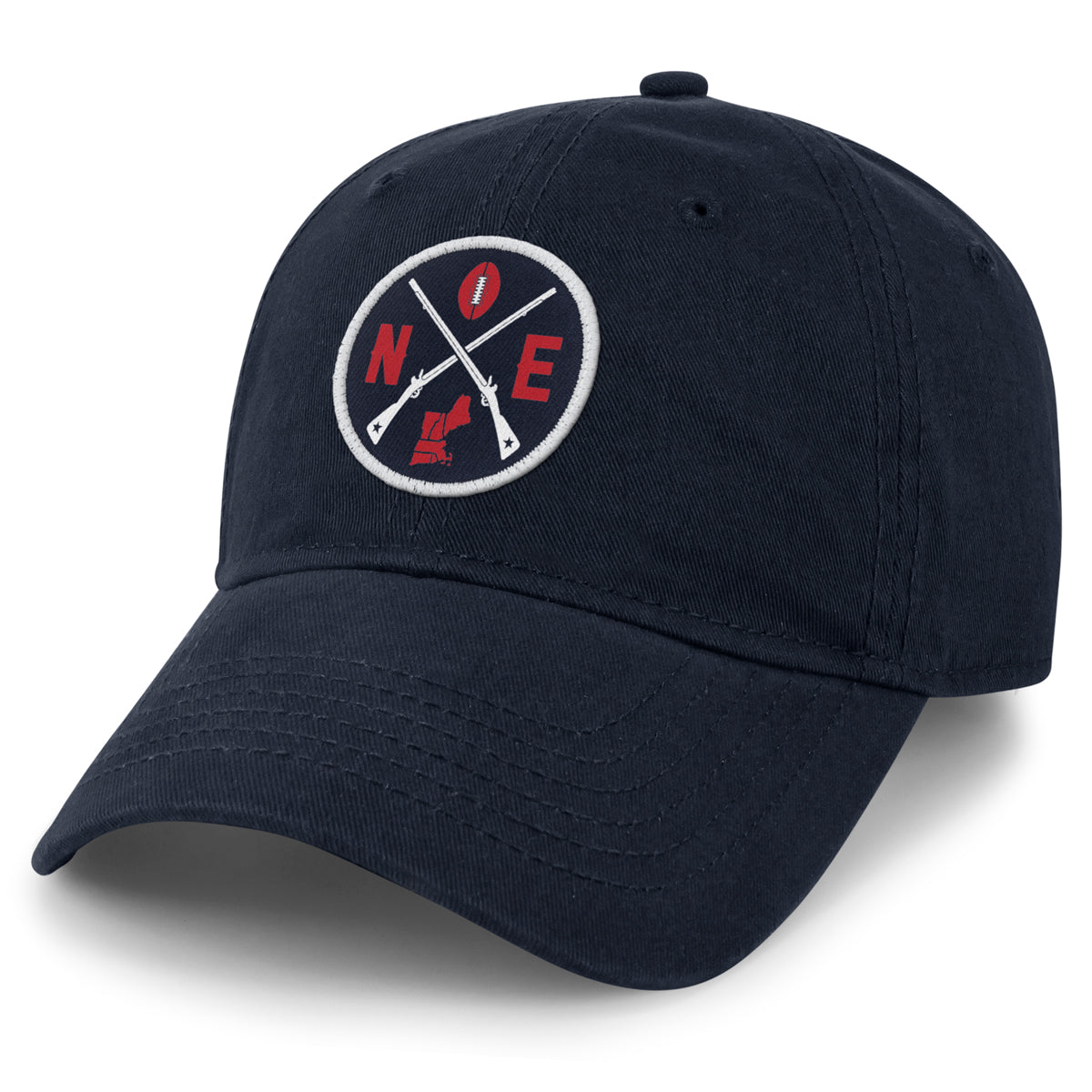 New England Football Emblem Dad Hat - Chowdaheadz
