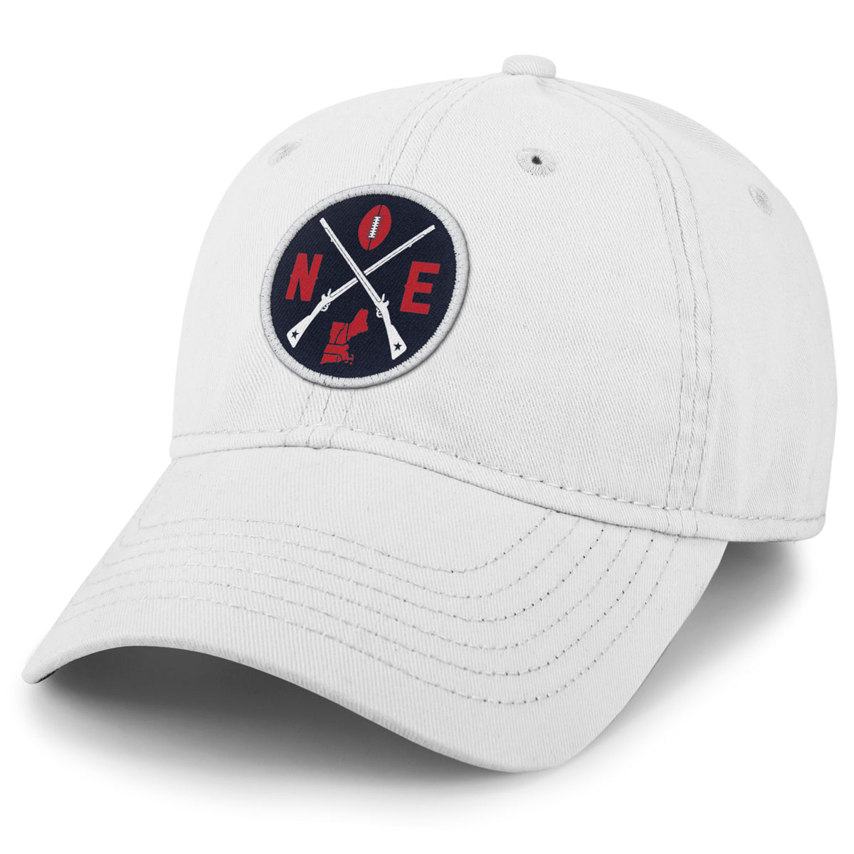 New England Football Emblem Dad Hat - Chowdaheadz