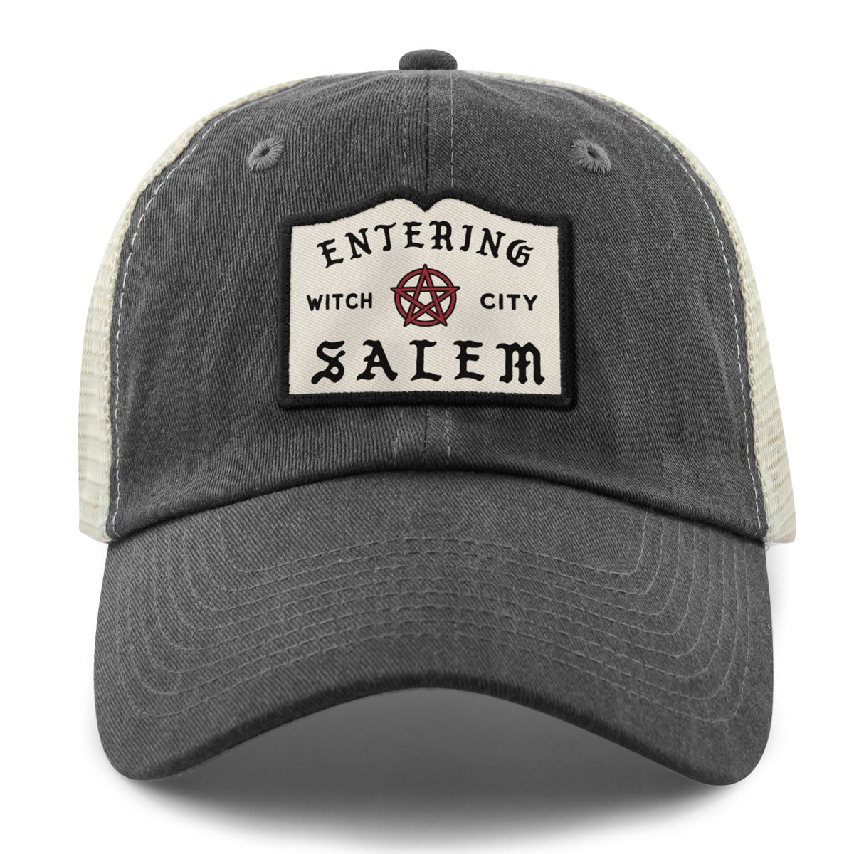 Entering Salem Relaxed Trucker - Chowdaheadz