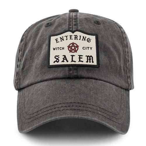Entering Salem Washed Dad Hat - Chowdaheadz
