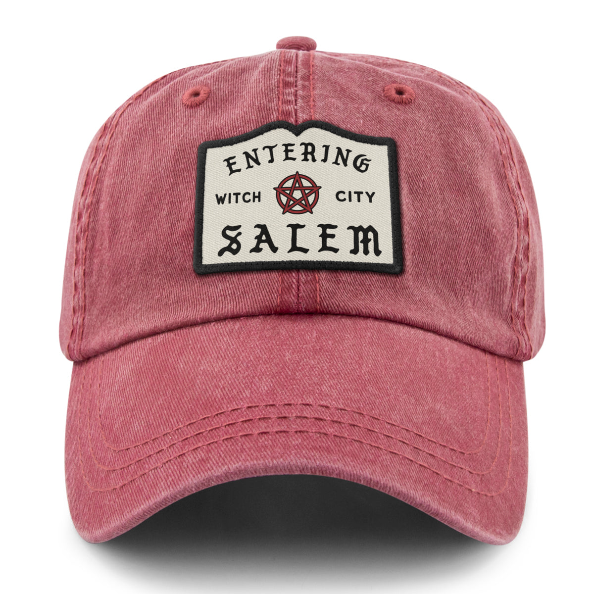 Entering Salem Washed Dad Hat - Chowdaheadz