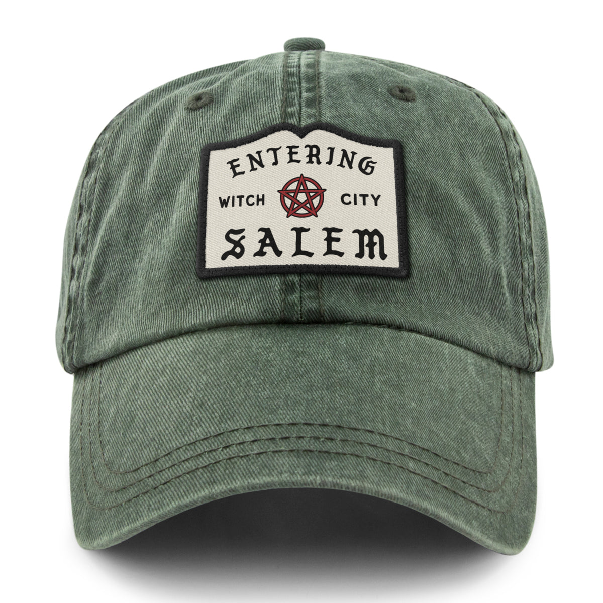 Entering Salem Washed Dad Hat - Chowdaheadz