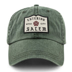 Entering Salem Washed Dad Hat - Chowdaheadz