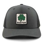 Boston Shamrock Printed Patch Classic Snapback Trucker - Chowdaheadz